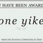 You have been awarded one yike