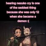 Crying Nezuko