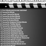 20 Day Movie Challenge