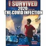 idk lol | THE COVID INFECTION; 2020: | image tagged in i survived | made w/ Imgflip meme maker