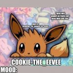 Cookie-The-Eevee announcement meme