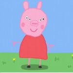 Front facing peppa pig template