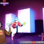 Ishowspeed plays Just Dance GIF Template