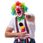 Pointing Laughing Clown