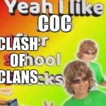 I love playing with CoC on my phone :D | COC; CLASH
OF
CLANS | image tagged in clash of clans | made w/ Imgflip meme maker