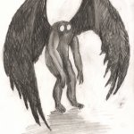 Mothman drawing