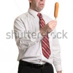 Man Holding Corndog