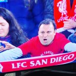 American Liverpool fan at Anfield