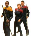 Voyager Crewmembers with Sticks