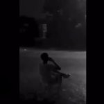 Guy sitting in chair during storm GIF Template