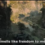 Smells like freedom to me meme