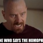 Homophobic slurs meme