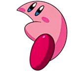 Kirby eating