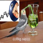 Chain chomp with real teeth bleach my eyes please | image tagged in unsee juice big sip | made w/ Imgflip meme maker