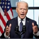 Biden hands out