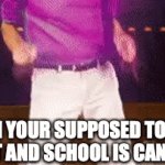 Who doesn't do this? | WHEN YOUR SUPPOSED TO HAVE A TEST AND SCHOOL IS CANCELED | image tagged in gifs,school | made w/ Imgflip video-to-gif maker