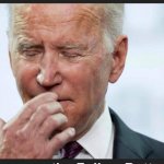 Biden sniffing fingers