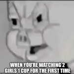 Worst fetish ever | WHEN YOU'RE WATCHING 2 GIRLS 1 CUP FOR THE FIRST TIME | image tagged in porky pig triggerd,porky pig,looney tunes,warner bros,cringe,wtf | made w/ Imgflip meme maker