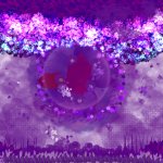 Purple background template