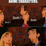 Meme #178 | IS YOUR HAIR LONG OR SHORT?
ANIME CHARACTERS: | image tagged in both is good,anime,hair,memes,funny,so true | made w/ Imgflip meme maker