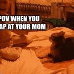 the snap back | POV WHEN YOU SNAP AT YOUR MOM; AND SHE SHOWS YOU WHOS BOSS | image tagged in gifs,cat | made w/ Imgflip video-to-gif maker