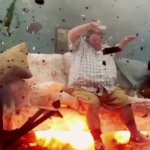 Sofa explosion GIF Template