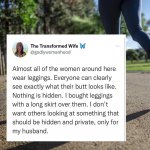 The transformed wife leggings