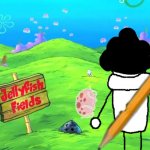 Bush-head in Jellyfish Fields meme