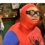 Danny Devito dressed as Spider-man | when the costume is goated but you were adopted from wish: | image tagged in spiderman,danny phantom,funny memes | made w/ Imgflip meme maker