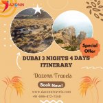 Dubai 3 Nights 4 Days Itinerary GIF Template