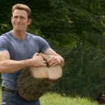 apelist | image tagged in chris evans chopping wood | made w/ Imgflip meme maker