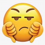 Thumbs Down Emoji template