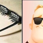 Unsee glasses Mr. Incredible