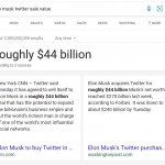 Elon Musk Twitter sale roughly 44 billion