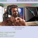 Anon chad quits video game