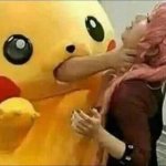 Pikachu chokes girl meme