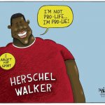 Herschel Walker pro-lie meme