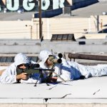 Snipers on rooftop white camo JPP