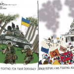 Ukrainians vs. MAGA Republicans meme