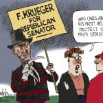 Freddy Krueger for Republican Senator meme