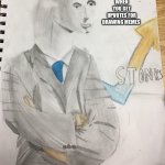 STONKS DRAWING | WHEN YOU GET UPVOTES FOR DRAWING MEMES | image tagged in stonks | made w/ Imgflip meme maker