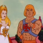 He-Man and She-Ra pointing template