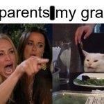 MY FRIGGIN GRADES VS MY PARENTS