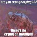 theres no crying on imgflip!
