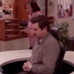 RON SWANSON TABLE GIF Template