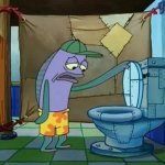 oh thats a toilet spongebob fish meme