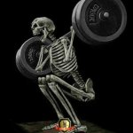 Skeleton weight lifting