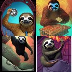 sloth buys the dip and sells the rip