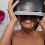 Virtual helmet nose runs