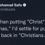 Christ back in Christians